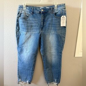 Time and Tru Light Blue Ankle Jeans